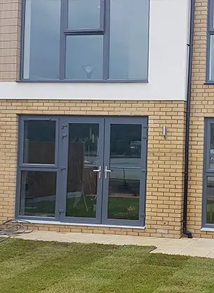 Window safety film installed for apartments