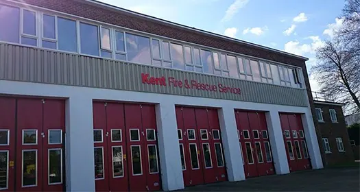 Window safety film installed for fire station